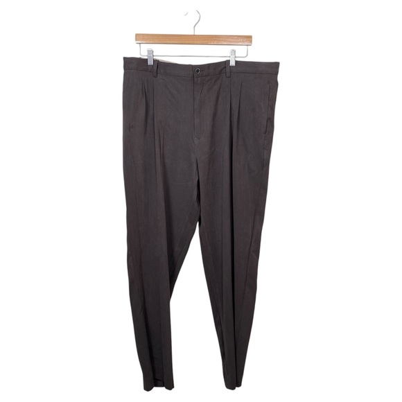 Tommy Bahama Men's Dark Brown Silk Blend Pants, 40 x 34 - Picture 4 of 15